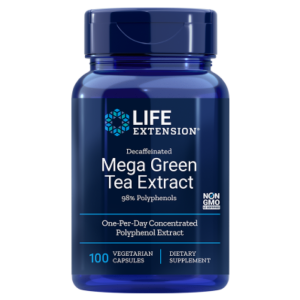 Life Extension Mega Green Tea Extract (98% Polyphenols) Decaffeinated - More Polyphenol EGCG Than the Equivalent of Several Cups of Green Tea