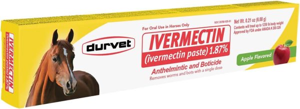 Ivermectin Paste Dewormer - 6.08g dose @ 1.87%-Apple flavored